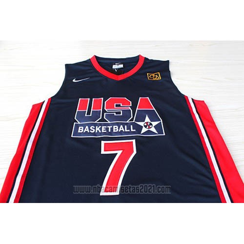 Camiseta USA 1992 Larry Bird #7 Negro